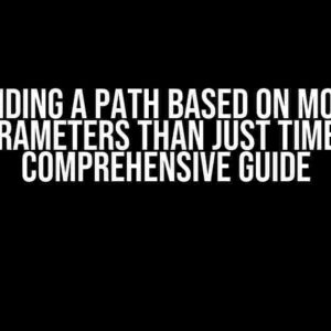 Finding a Path Based on More Parameters than Just Time: A Comprehensive Guide